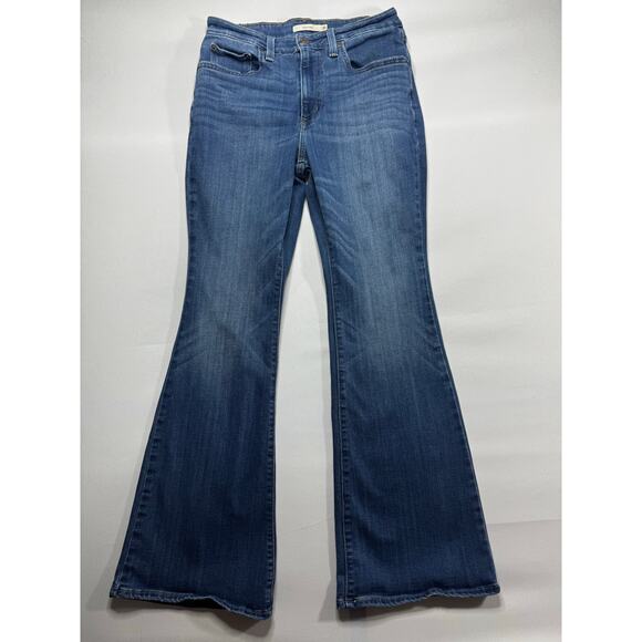 Levi's 726 Women's Flare Leg Blue Stretch Denim Jeans - Size 30x32 (30x30) - Picture 1 of 6